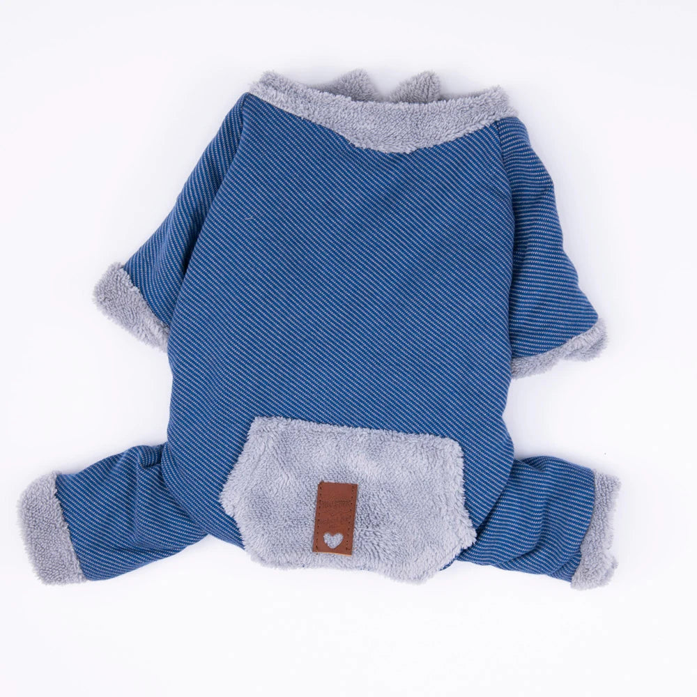 Blue Alabama Dog Jumpsuit with Cozy Fit