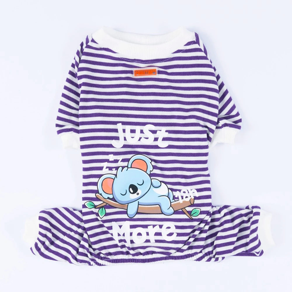 Purple Just More Dog Pajamas Jumpsuit