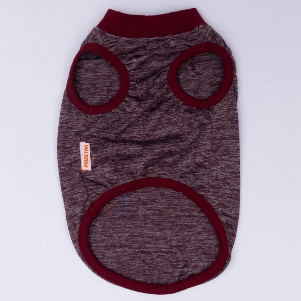 Burgundy Space Time Dog T Shirt