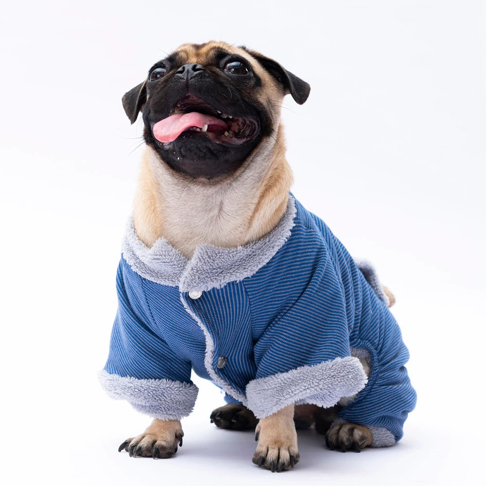 Blue Alabama Dog Jumpsuit with Cozy Fit