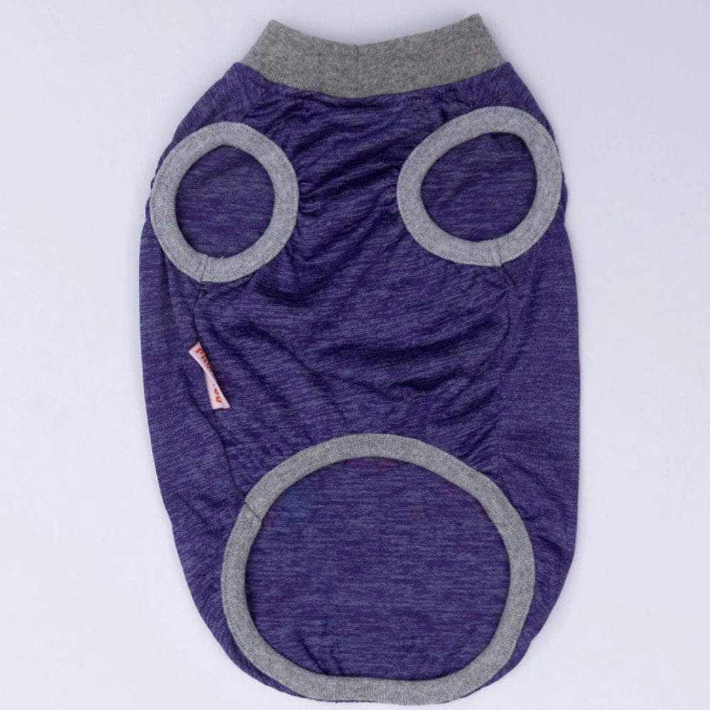 Purple Space Time Printed Dog T-Shirt