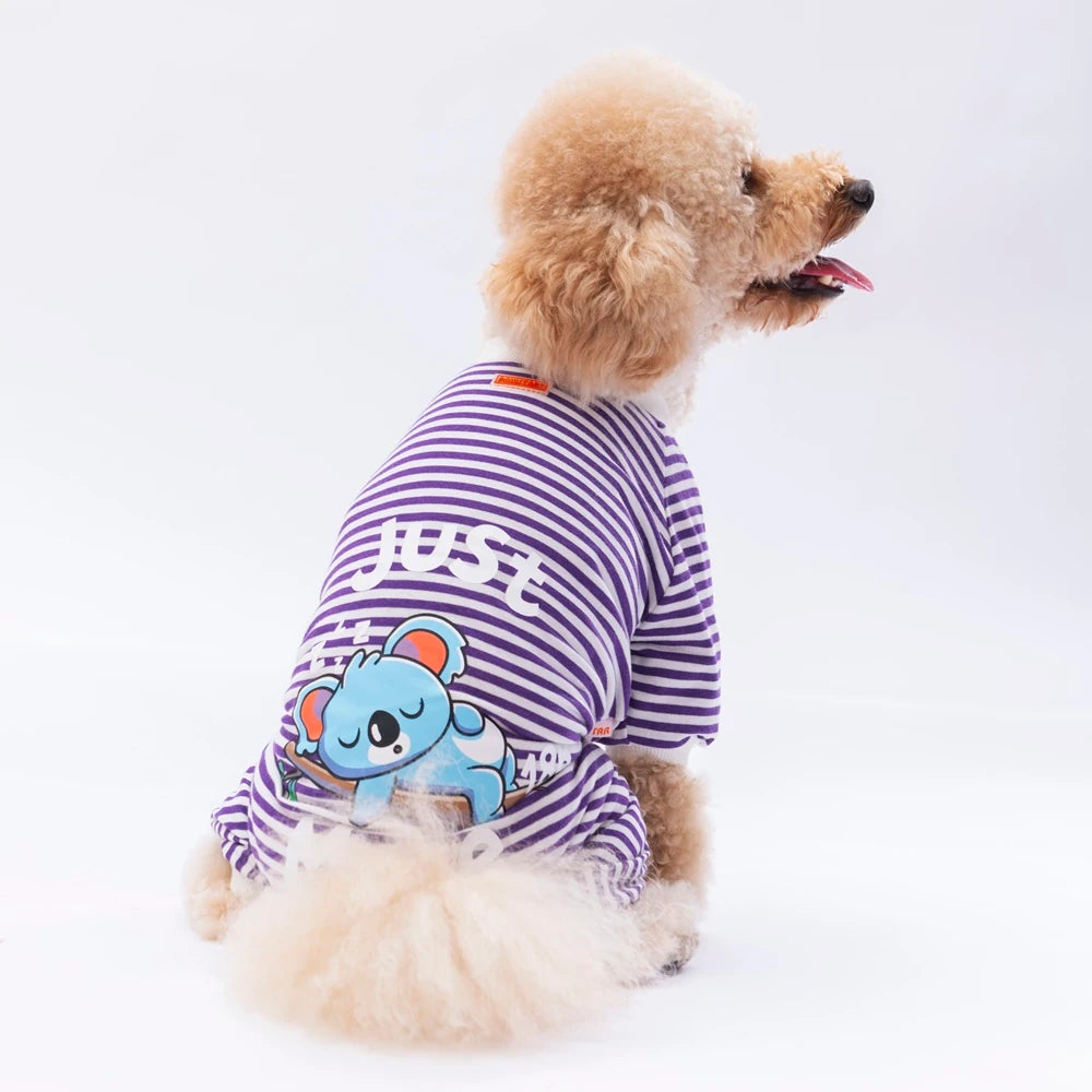 Purple Just More Dog Pajamas Jumpsuit