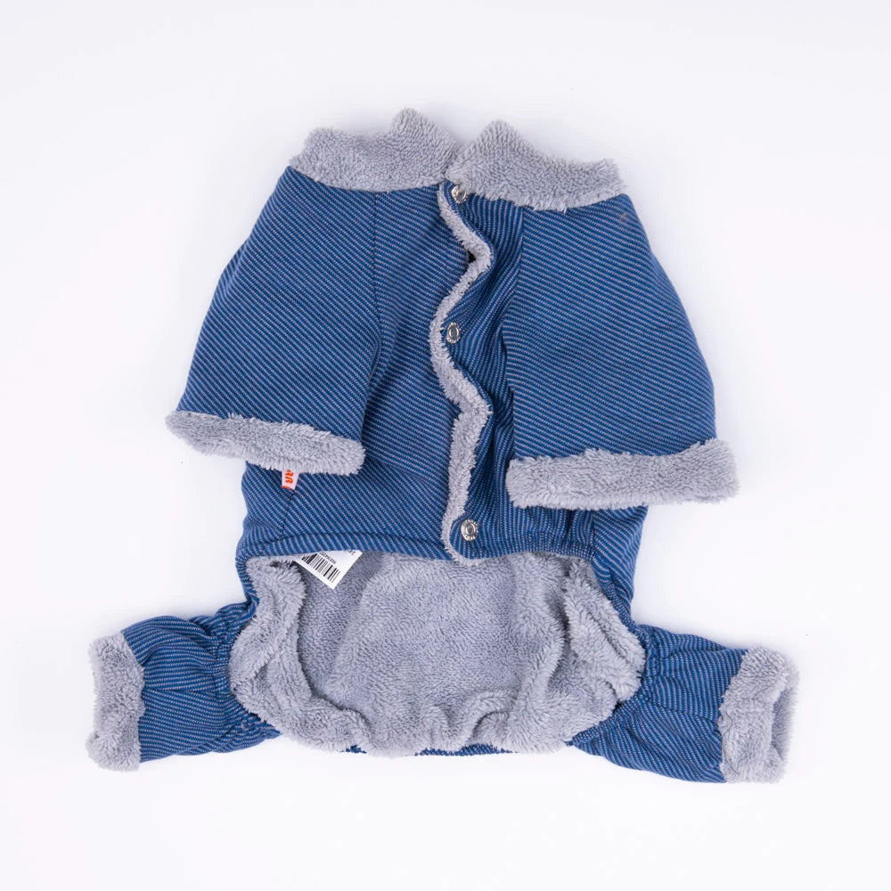 Blue Alabama Dog Jumpsuit with Cozy Fit